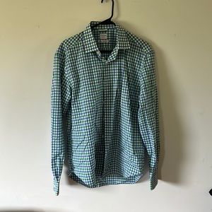 Large checkerboard button down